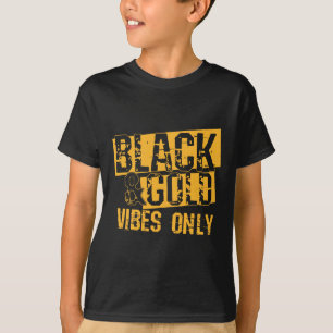 Svart Guld-speldagsgrupp för högskola för barn T Shirt