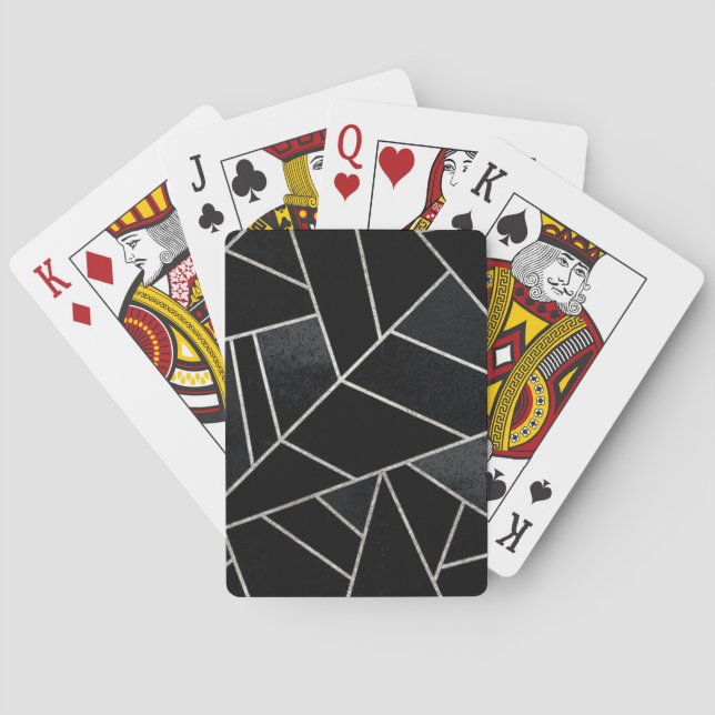 Svart guld-sten Fodral-Mate iphone case Casinokort (Baksidan)
