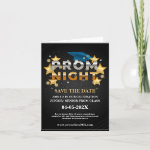 Svart & Guld Studentbal Invitation till Silverfest Inbjudan