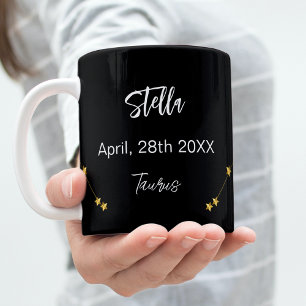Svart guld Taurus-stjärnornas konstellationsfödels Kaffemugg