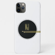 Svart Guld Trummis Monogram