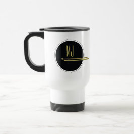 Svart Guld Trummis Monogram Resemugg