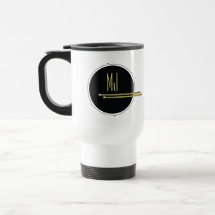 Svart Guld Trummis Monogram Resemugg