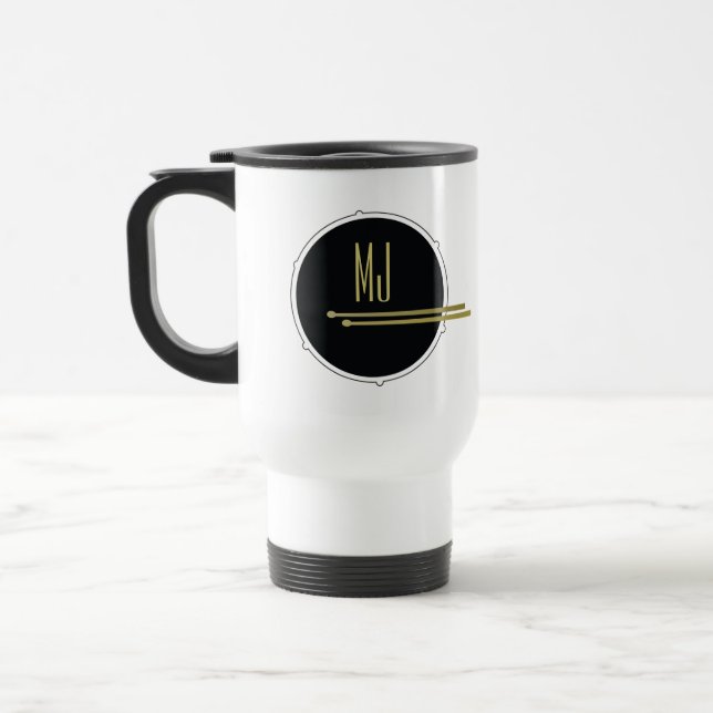 Svart Guld Trummis Monogram Resemugg (Vänster)