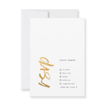 Svart guldblommig Modern enkel Bröllop