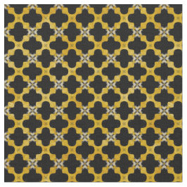 Svart, Gult, Grått Modern Urban Mönster Tyg