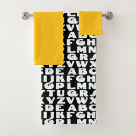 Svart Gult i Kids Alphabet