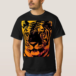 Svart Gult, Orange, popup-tiger T Shirt