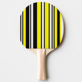 Svart gult rand pingpongpaddla pingisracket