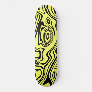 Svart Gult Vågar Skateboard eller Välj Färg