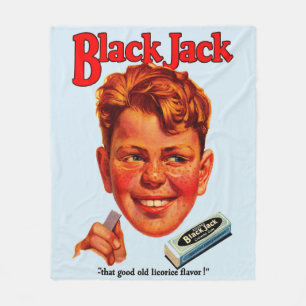 Svart gum-Jack på 1920-talet Fleecefilt