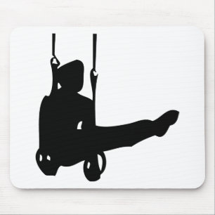 svart gymnastsymbol musmatta