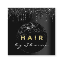 Svart Hair Stylist-drivrutiner 6 Slår Glitter
