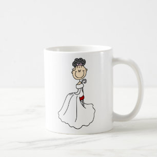 Svart Haired brudmugg Kaffemugg