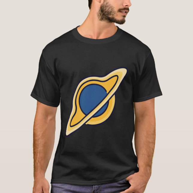 Svart Hål Astro Fysik T Shirt (Framsida)