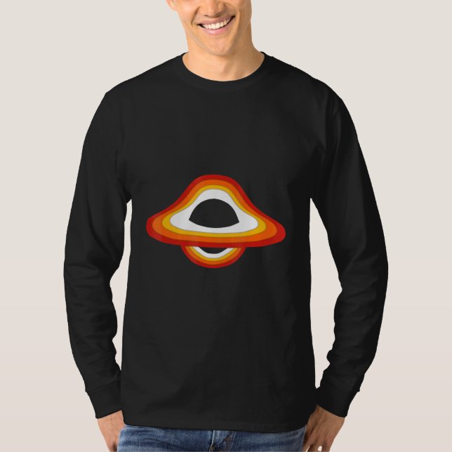 Svart Hål-estetik - Minimalistisk fysiker T Shirt (Framsida)