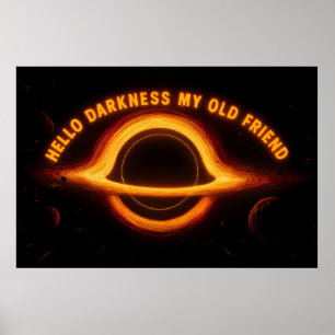 Svart hål Interstellär konversation Poster