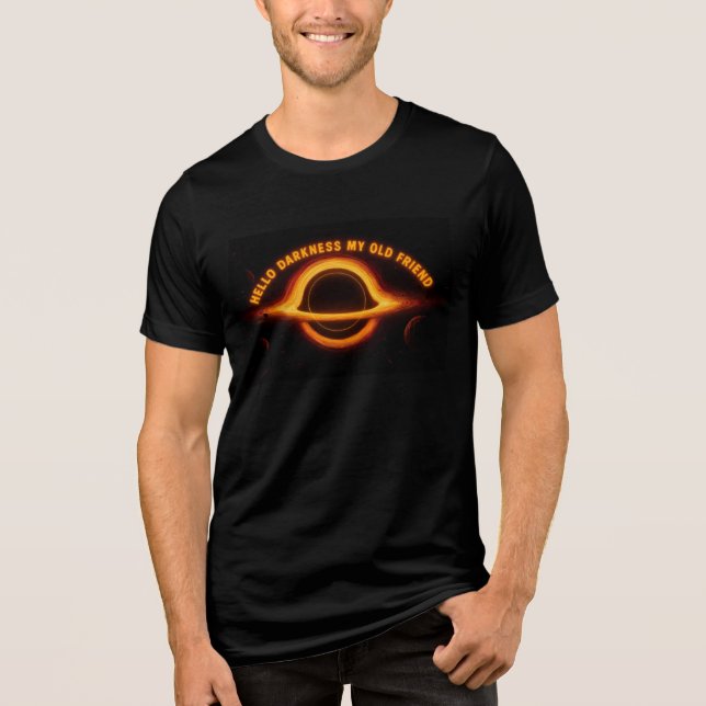 Svart Hål Interstellär Konversation T Shirt (Framsida)