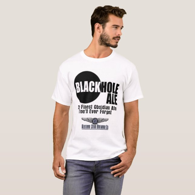 Svart hål Lätt T-Shirt (Hel framsida)
