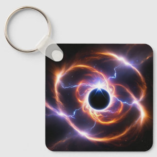 Svart Hål med plasmafrossa och ljusning Nyckelring