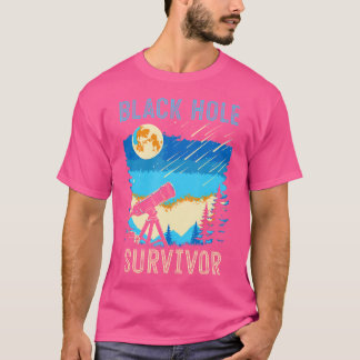 Svart Hål Överlevande Måne Och Stjärnor Astronomi T Shirt