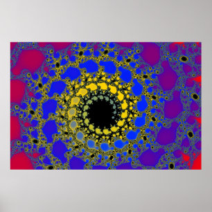 svart hål spiral poster