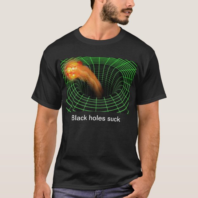 Svart hål t-shirt (Framsida)