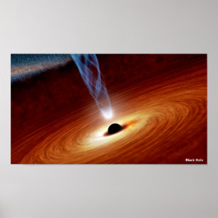 Svart hålaffisch poster