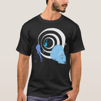 Svart håldeppighet - skjorta för Rockin gitarr T Tee Shirt