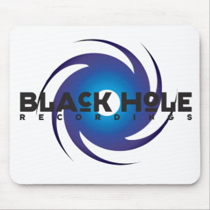Svart hålinspelningar "blått" Mousepad Musmatta