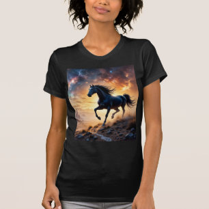 Svart hallion i Desert Nebula-stjärnans blixt T Shirt
