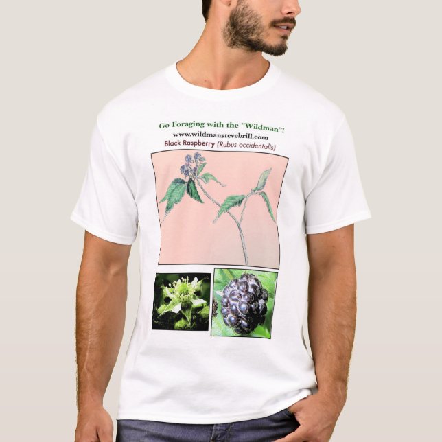 Svart hallon för vild t shirt (Framsida)