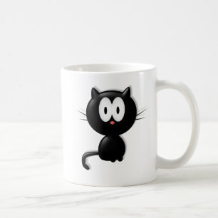 Svart Halloween för kattScardy katt gåva Kaffemugg