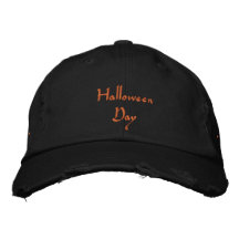 Svart Halloweenfirande Chino Twill-Hatt
