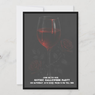 Svart halsad gotin Vampire Vin Halloween fest