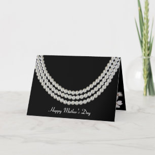 Svart halsband av mors dag kort