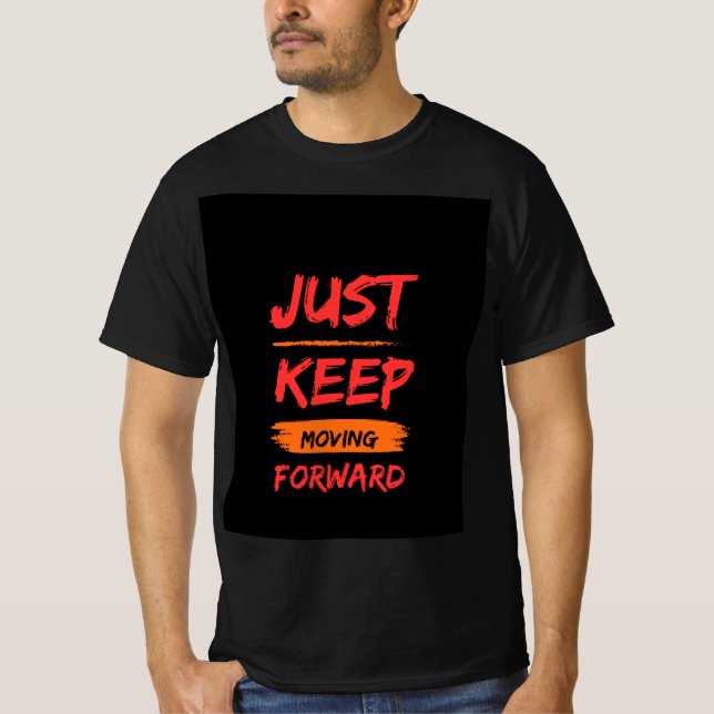 Svart halvärmad T-shirt (Framsida)