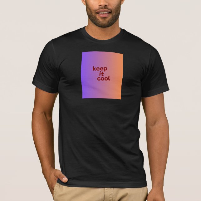 Svart halvärmad T-shirt (Framsida)