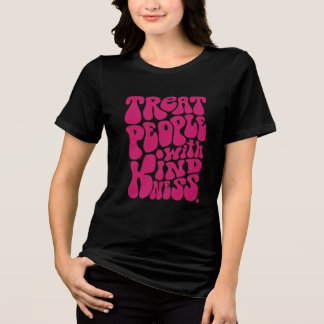 Svart halvärmad T-shirt för kvinnor