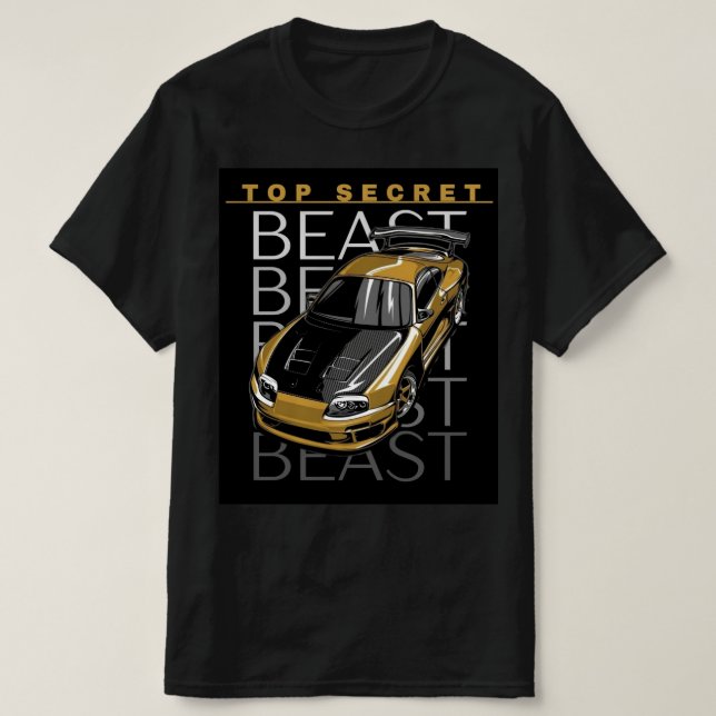 Svart halvärmad T-shirt för män  (Design framsida)