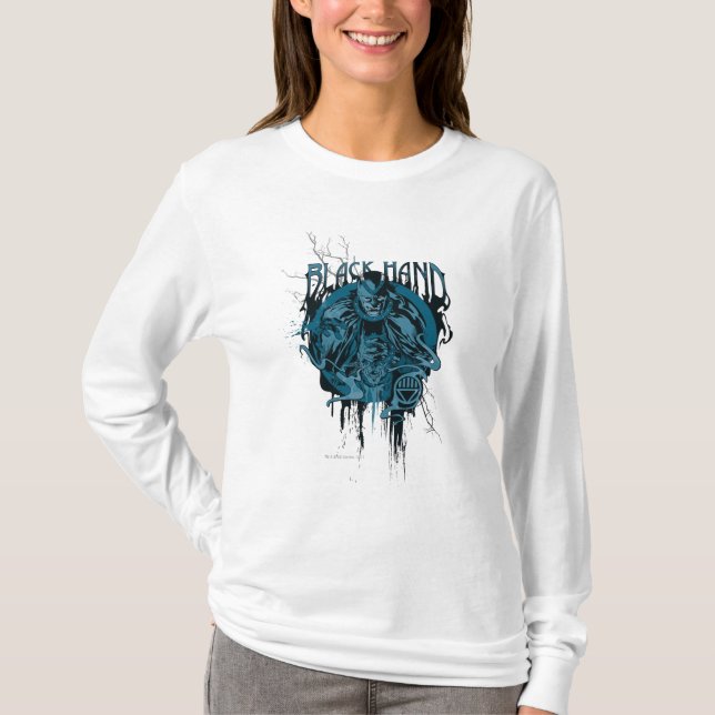 Svart hand - Grafikkollage T Shirt (Framsida)
