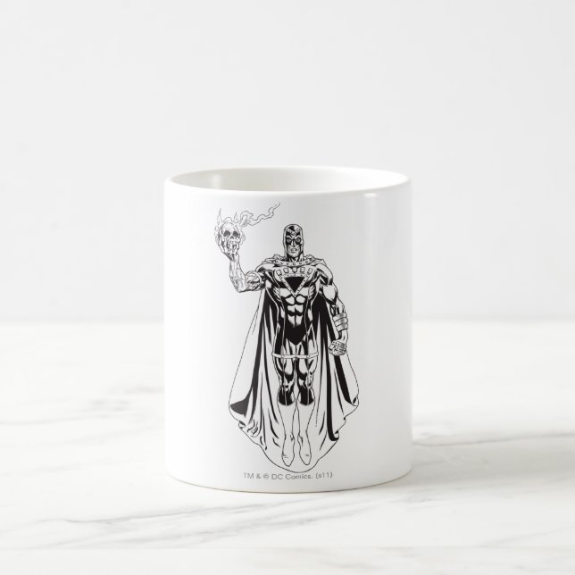 Svart hand med skal 3 kaffemugg (Center)
