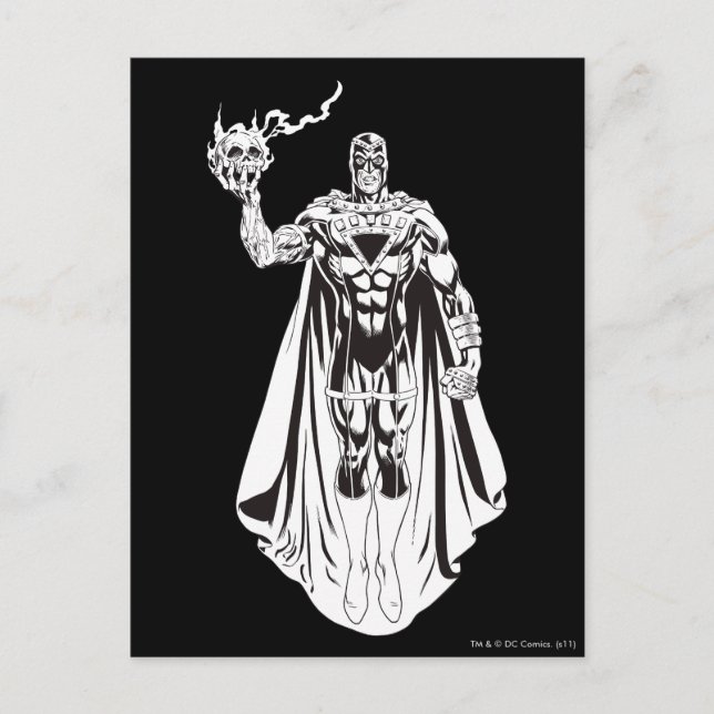 Svart hand med skal 3 vykort (Framsida)