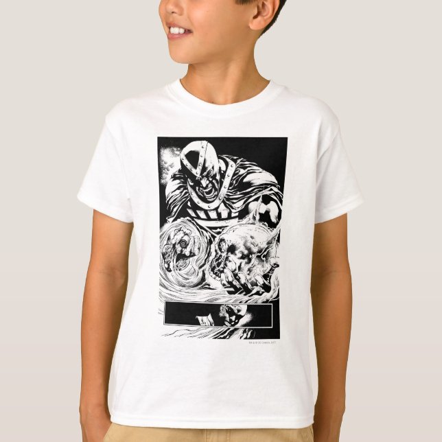 Svart hand med Skullpanel 2 Tee (Framsida)