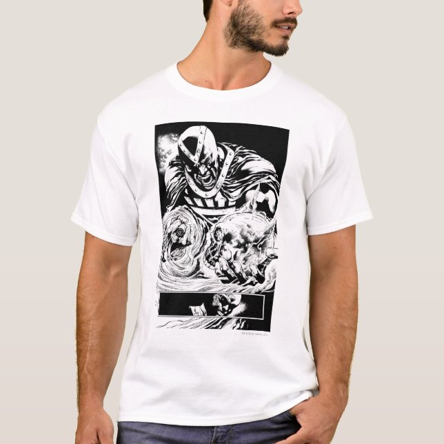 Svart hand med Skullpanel 2 Tee (Framsida)