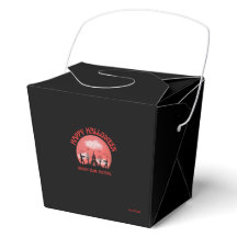 Svart Happy Halloween Spooky Club Festival present