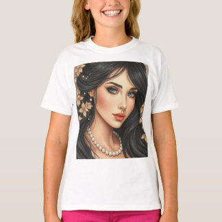Svart hår 11 t shirt