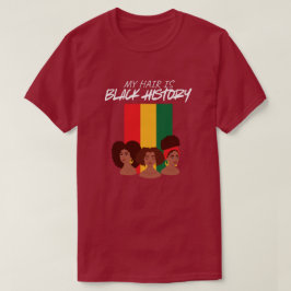 "Svart Hår är Historia" Heritage Grafisk T-Shirt