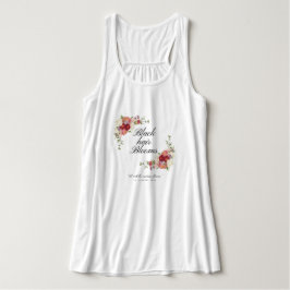 "Svart hår blommar" Heritage Spring Bella Tank Linne Med Racerback