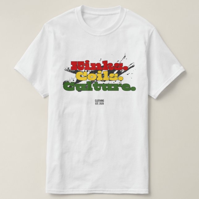 Svart Hår Kultur Arv Historia Grafisk T-Shirt (Design framsida)